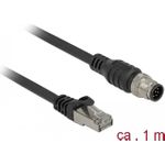 DeLOCK 84922 Netzwerkkabel Schwarz 1 m Cat5e S/FTP (S-STP) (84922)