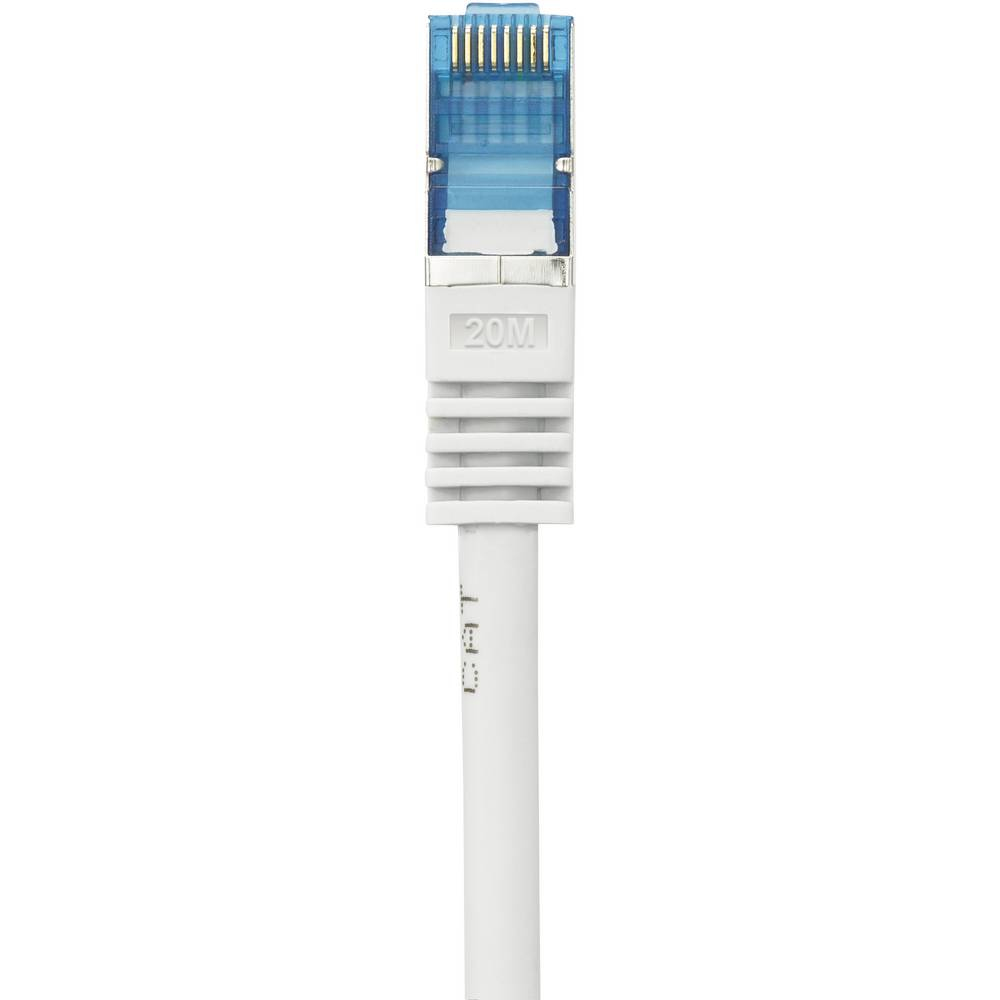 Renkforce RJ45 Netzwerkkabel CAT 6a S/FTP 20 m Grau