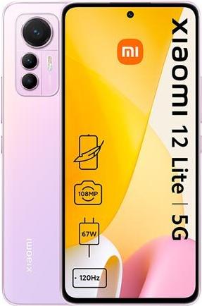 Xiaomi 12 Lite 5G 128GB, 8GB RAM, Lite Pink - 128 GB (MZB0BL8EU)