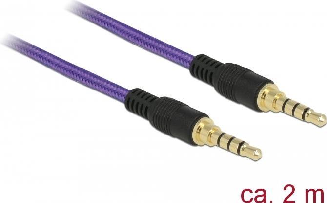 DeLOCK Audiokabel 4-poliger Mini-Stecker (M) bis 4-poliger Mini-Stecker (M) (85599)