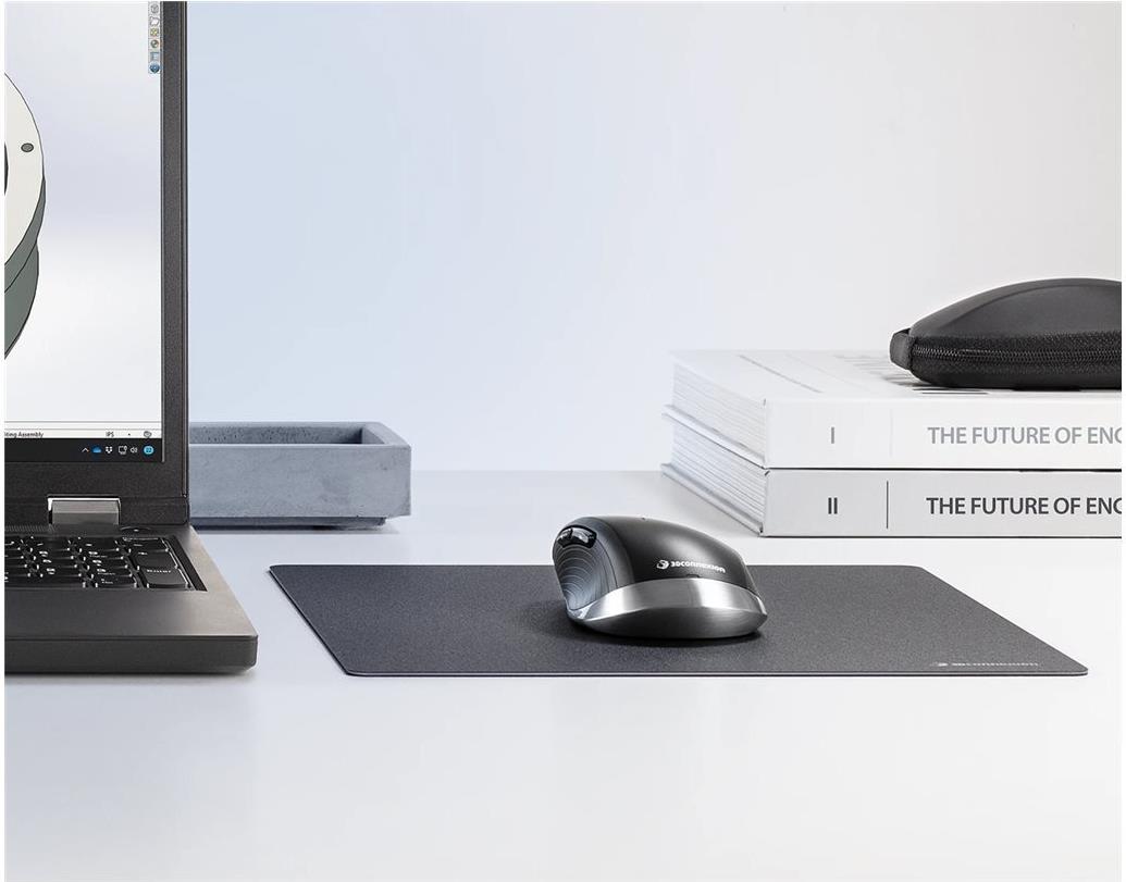 3Dconnexion SpaceMouse Wireless Kit 2 3D-Maus Bluetooth RF Wireless USB Typ-A Schwarz