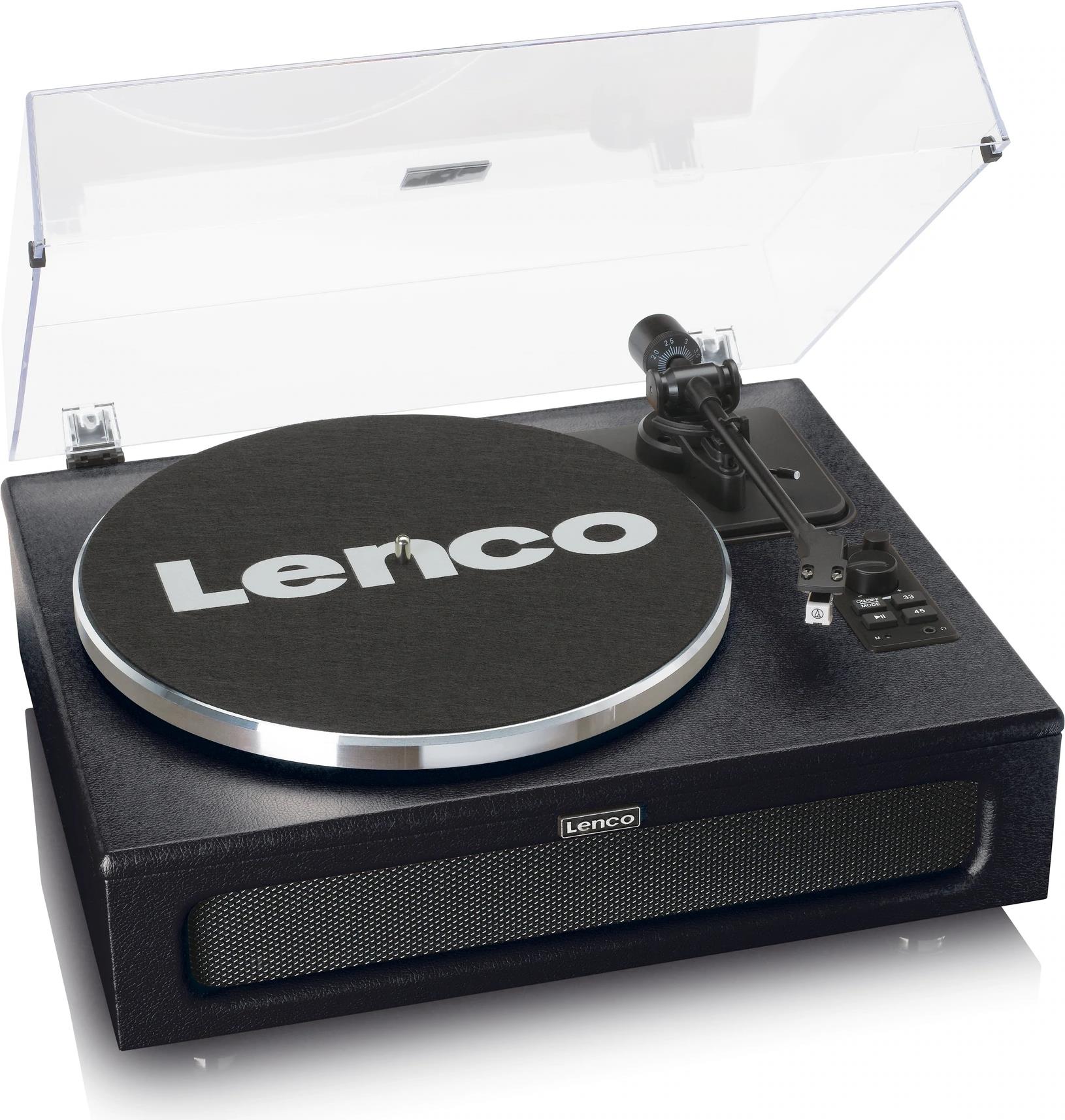 Lenco LS-430 Plattenspieler mit Riemenantrieb und Bluetooth Schwarz