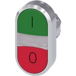 Siemens SIRIUS ACT Doppeldrucktaster Frontelement Metall, hochglanz, rot/grün (3SU1051-3AB42-0AK0)