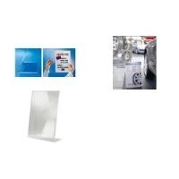 sigel Tischaufsteller, Acryl, DIN A6, schräg, glasklar einseitige Präsentation, besonders standfest (TA214)