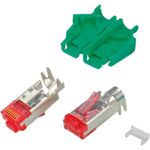 RJ45-Hirose Stecker STP, TM21 grün, 50 Stück, 3 Elemente, Cat. 6 Hersteller: HIROSE (H7641.8-50)