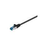 Wentronic Goobay CAT 6a Patchkabel, S/FTP (PiMF), Schwarz, 50 m - LSZH halogenfrei, Kupfer (94906)
