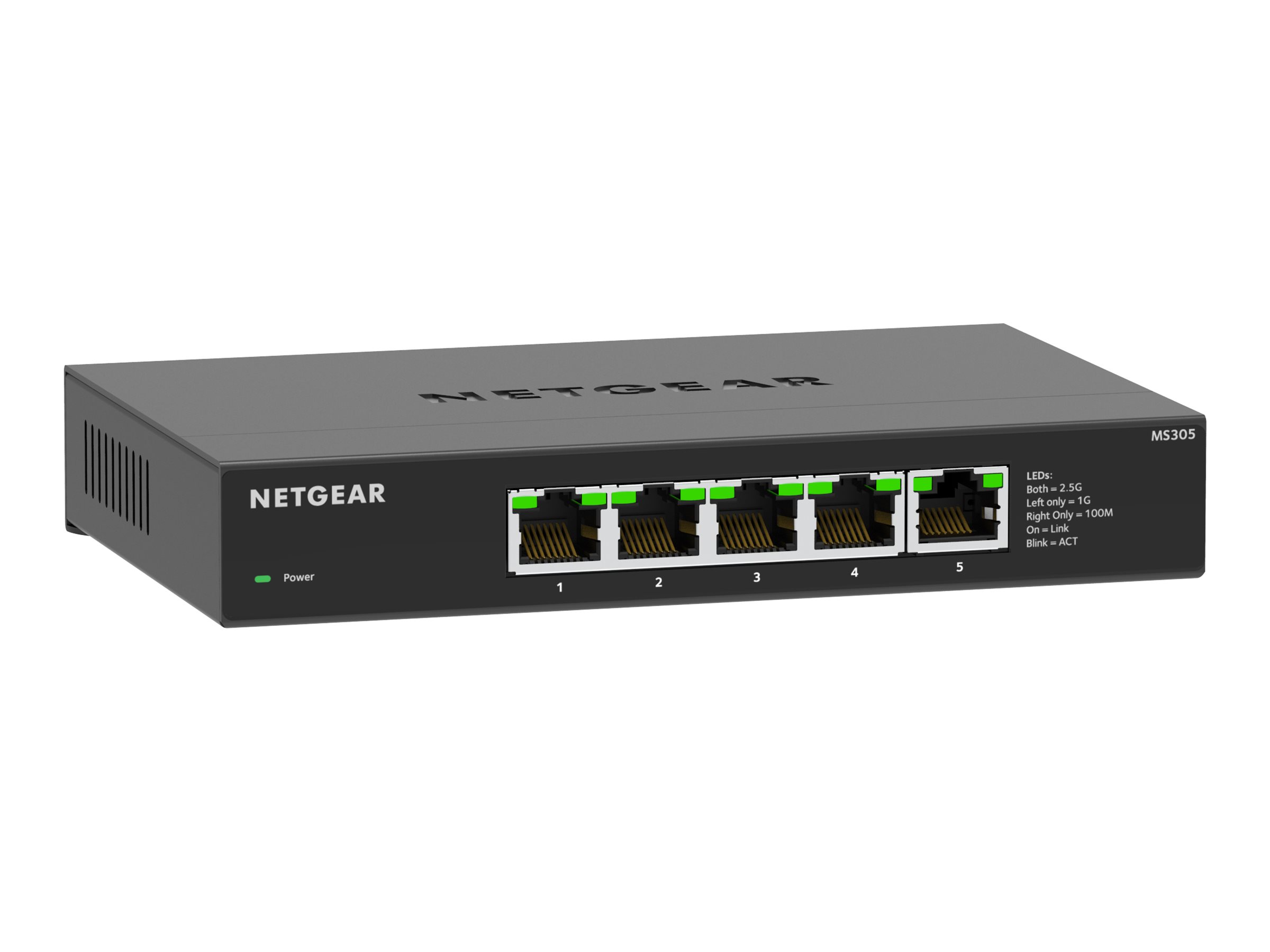 NETGEAR MS305 Unmanaged Multi-Gigabit Switch 5x 2.5G RJ-45 Schwarz
