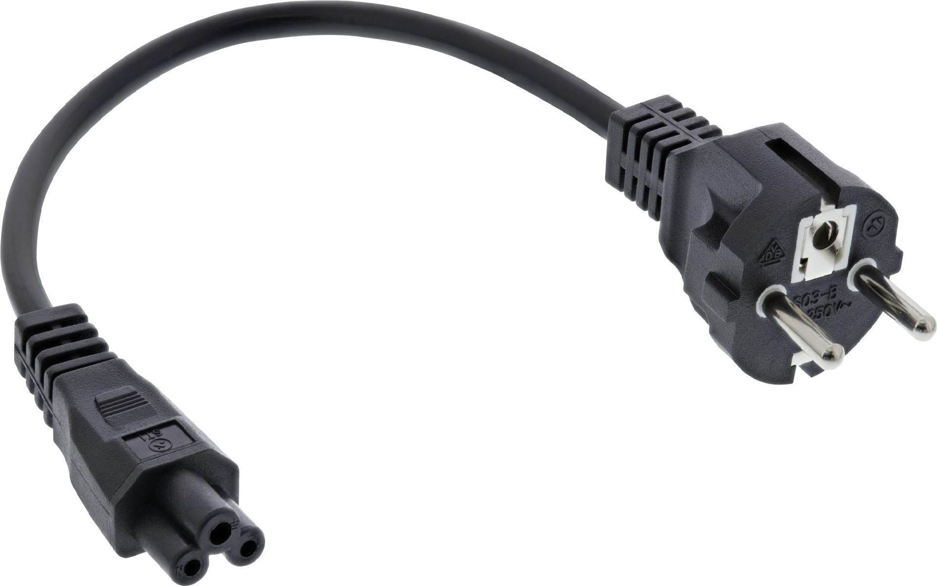 InLine Netzkabel CEE 7/7 zu IEC 60320 C5 10 m Schwarz