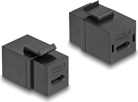 Delock Keystone Modul USB 2.0 Type-C Buchse zu schwarz (87950)