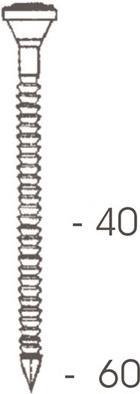 BeA Ankernagel R20 4,0x60mm ge- rillt DIN1052 TFK III VE=1000 (Pack mit 1000 St) (10401174)