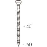 BeA Ankernagel R20 4,0x60mm ge- rillt DIN1052 TFK III VE=1000 (Pack mit 1000 St) (10401174)