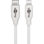 Goobay USB-C™ Lade- und Synchronisationskabel, 2 m, Weiß - MFi-Kabel für Apple iPhone/iPad Weiß (39448)