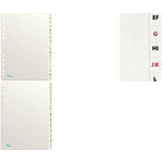 ELBA Karton-Register, A-Z, ohne "ST"/"SCH", A4, 26-teilig Maße: (B)210 x (H)297 mm, Taben schwarz/rot bedruckt - 20 Stück (100204598)