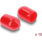 Delock Staubschutz für SMA Buchse 10 Stück Silikon rot (60912)