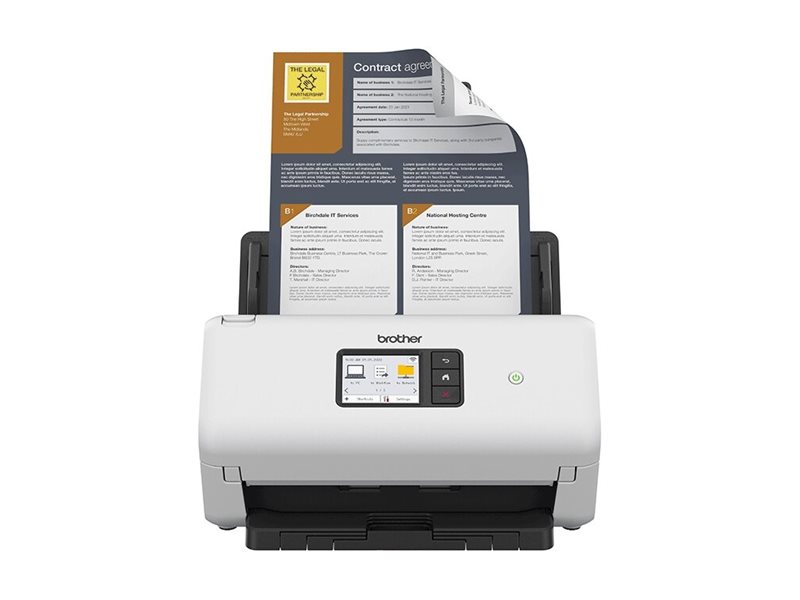 Brother ADS-4500W Dokumentenscanner Duplex 600 dpi Grau