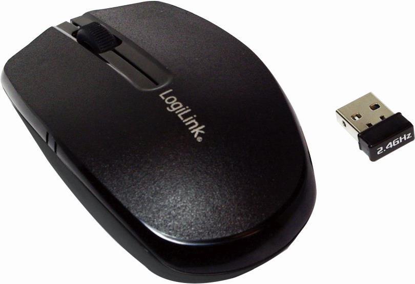 LogiLink optische Maus mini, Empfänger in Maus verstaubar (ID0114)