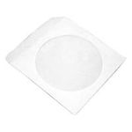 MediaRange Pack CD-Papiertaschen mit Sichtfenster und Klebe-Lasche (BOX62)