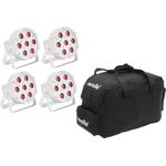 EUROLITE Set 4x LED SLS-7 HCL Spot weiß + Soft-Bag (20000657)