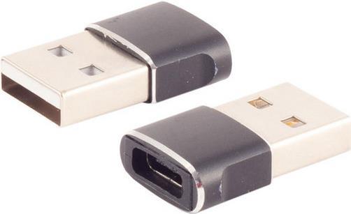 shiverpeaks ®-BASIC-S--Adapter USB A Stecker auf USB C Buchse, 2.0, slim, Metallausführung (BS14-05034)