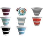 Linden Berg Eimer, faltbar, rund, 10 Liter, petrol/weiß Gehäuse aus Polypropylen, farbige Einsätze aus flexiblem - 1 Stück (1070)