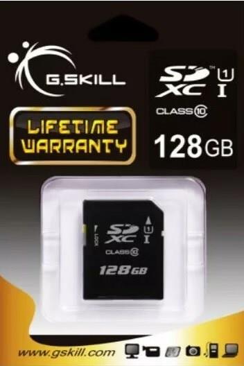 G.SKILL SDXC 128GB CLASS 10 UHS-I (FF-SDXC128GN-U1.)