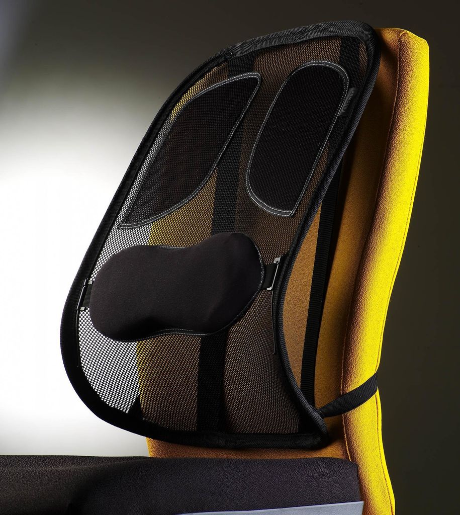 FELLOWES Netz-Rückenstütze Professional Series, schwarz luftdurchlässiger Netzstoff, kann an jedem S