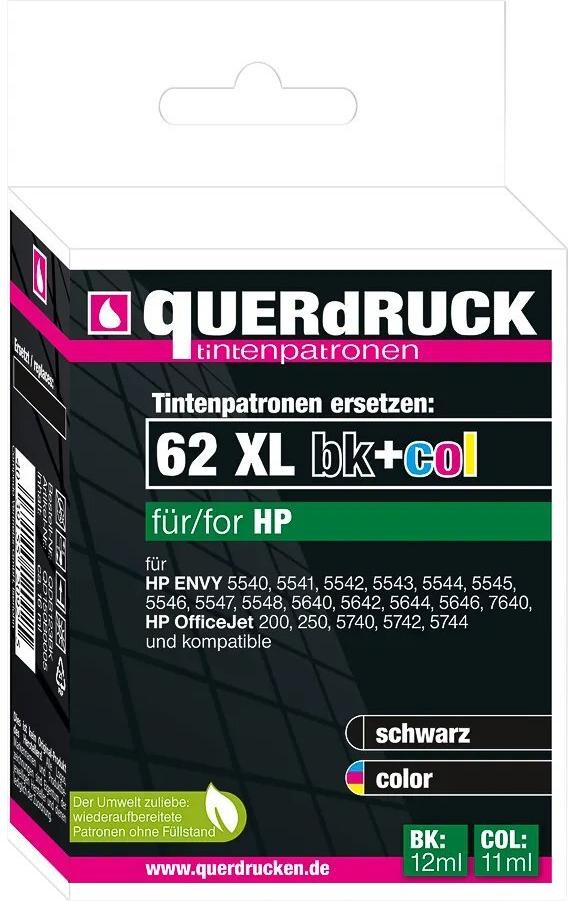 TINTE FUER HP 62XL BLACK+COLOR (2) Blister (QD150H0012)