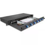 Delock 19? LWL Spleißbox 6 x LC Duplex OS2 1HE spleißfertig komplett bestückt (66997) (B-Ware)