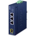 PLANET Industrial 3-Port RJ45 + Netzwerk Medienkonverter Blau (IECJ-410FT)