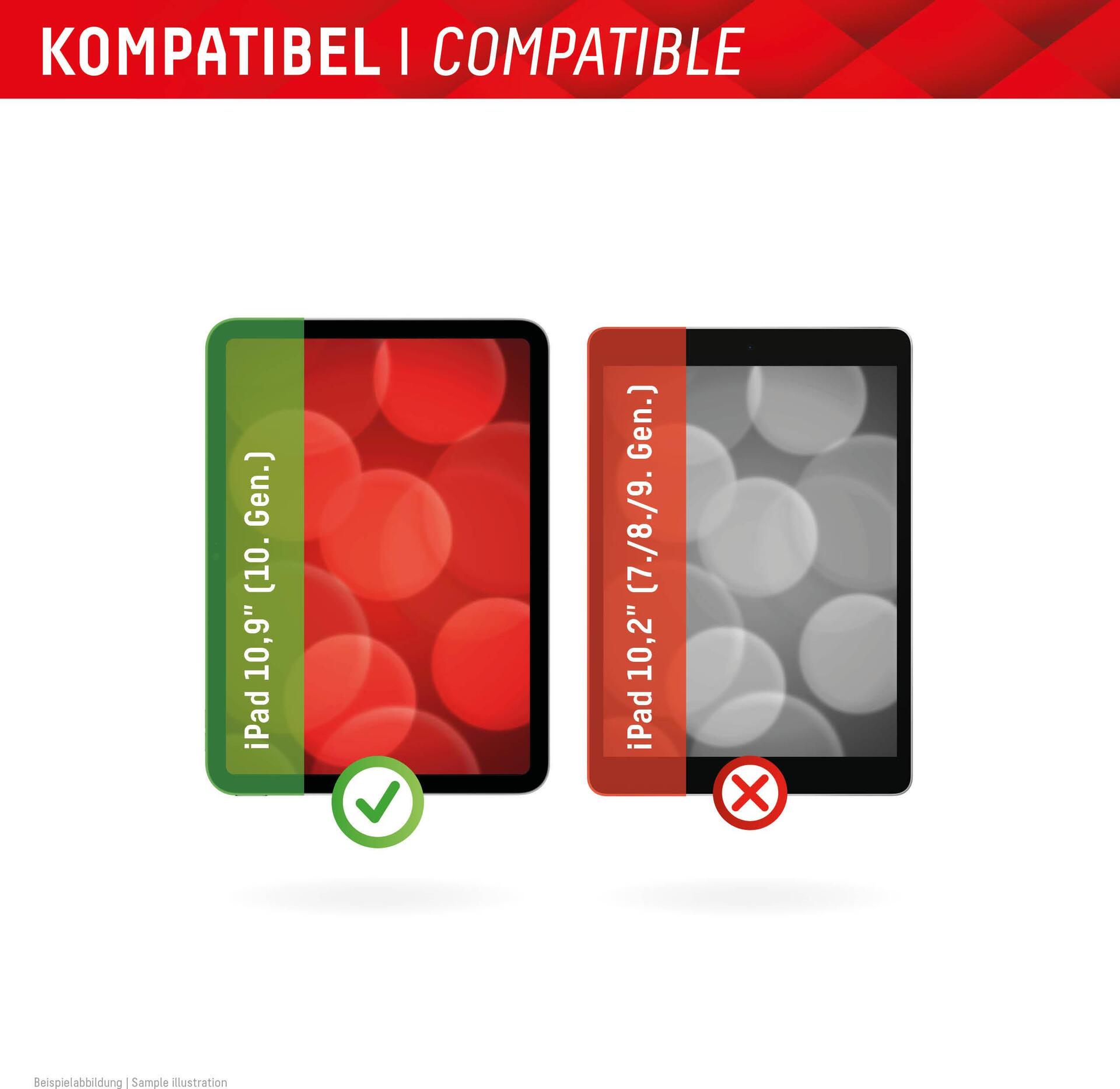 DISPLEX Tablet Papersense Schreib- und Zeichenfolie für iPad 10,9" (10. Gen.) Schwarz