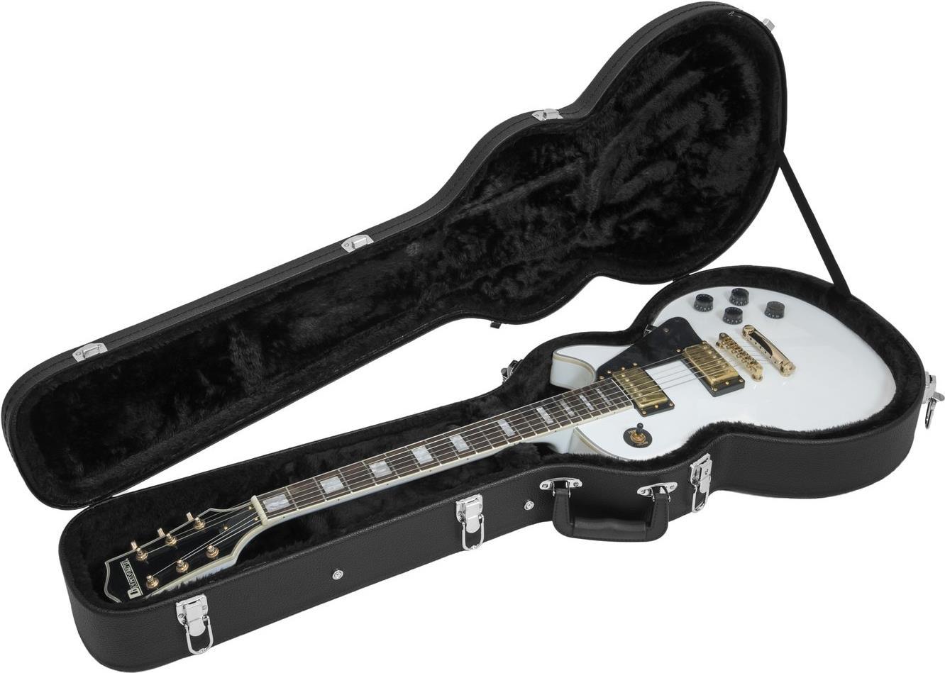 DIMAVERY Form-Case E-Gitarre LP, schwarz (26341023)