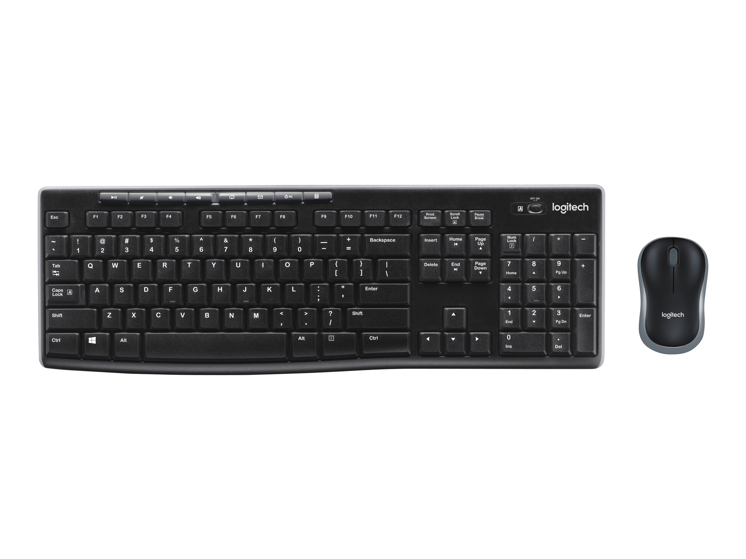 Logitech MK270 Wireless Combo Tastatur- und Maus-Set QWERTZ Schwarz