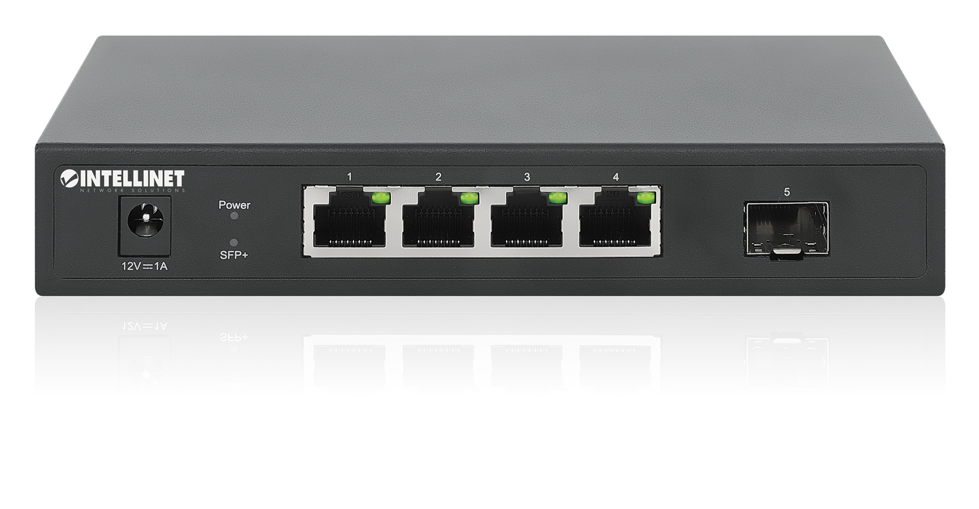 Intellinet 562058 Switch 5-Port 4x 2.5GBase-T 1x 10G SFP+ Schwarz