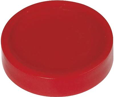Maul Magnet (Ø x H) 30 mm x 8.4 mm rund Rot 10 St. 6172325 (6172325)