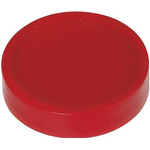 Maul Magnet (Ø x H) 30 mm x 8.4 mm rund Rot 10 St. 6172325 (6172325)