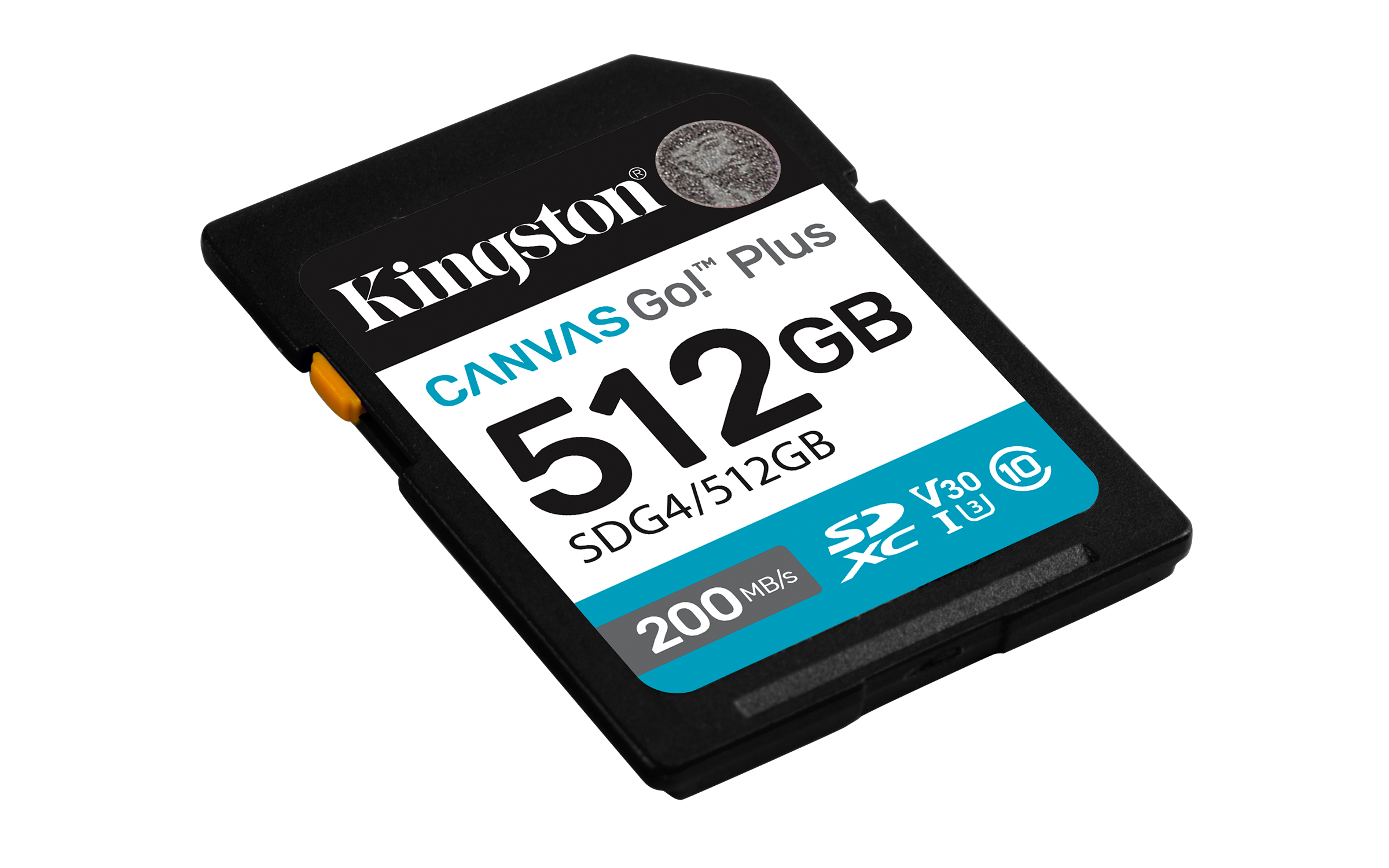 Kingston Canvas Go! Plus SDXC UHS-I 512 GB, V30/U3/Class 10, 200 MB/s