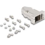 Delock D-Sub Gehäuse für 9 Pin Stecker / Buchse mit Zugentlastung (67029)