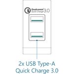 Fantec QC3-A22 Innenraum Schwarz Ladegerät für Mobilgeräte (1951)