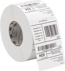 ZEBRA LABEL, PAPER, 102X51MM_ THERMAL TRANSFER, Z-SELECT 2000T , COATED, PERMANENT ADHESIVE, 76MM CORE, RFID, 2012/ROLL, 1/BOX (ZIPRT3017403)