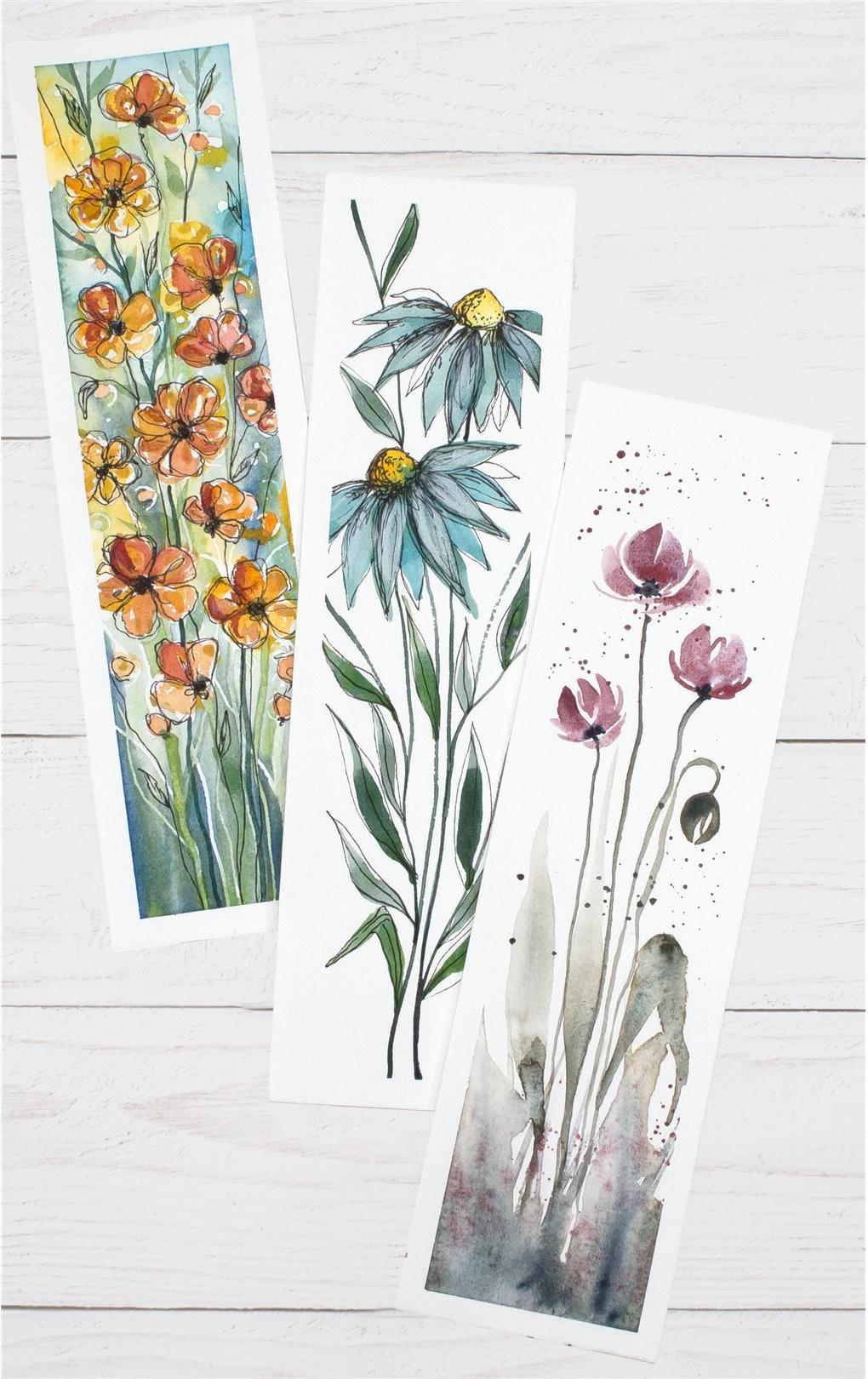 Hahnemühle Watercolour Bookmark Pad 55 x 200 mm 15 Blatt Natural White