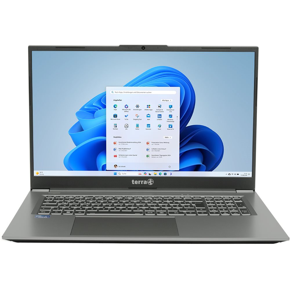 TERRA MOBILE 1717R i5-1334U 17,3" 16 GB RAM 1 TB SSD Grau