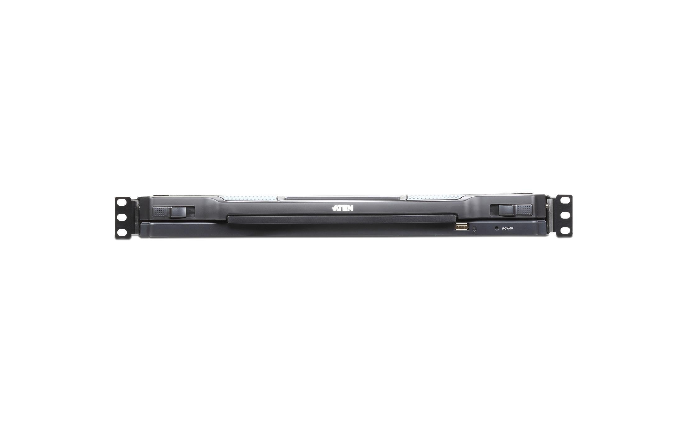 ATEN Slideaway CL5708iM D KVM-Konsole 17" 8-Port VGA USB PS/2 RJ-45 1U Schwarz