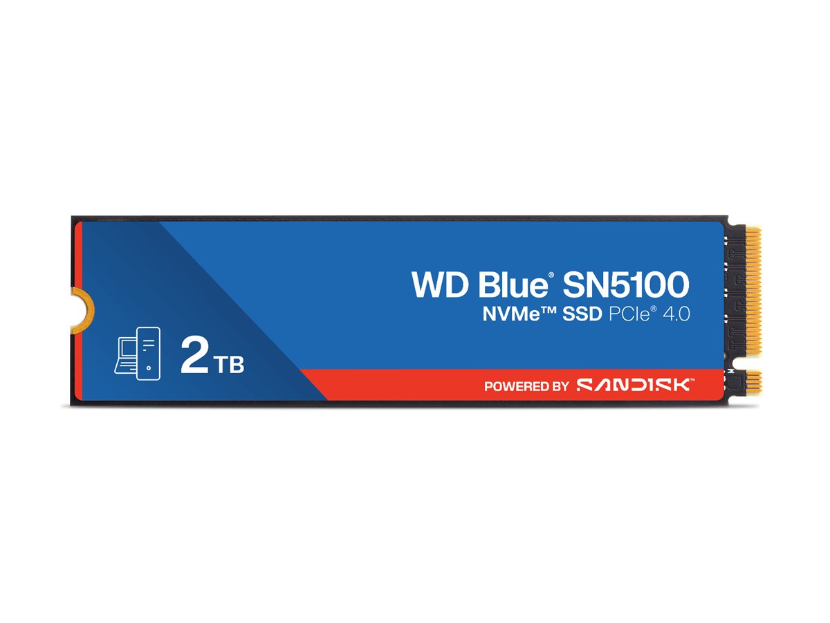 WD Blue SN5100 SSD 2 TB M.2 2280 PCIe 4.0 NVMe