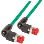 EFB-Elektronik RJ45 Patchkabel Cat.6A S/FTP LSZH Draka UC900 TM21 2x90° grün 10m Hersteller: EFB Elektronik (K4137GN.10)