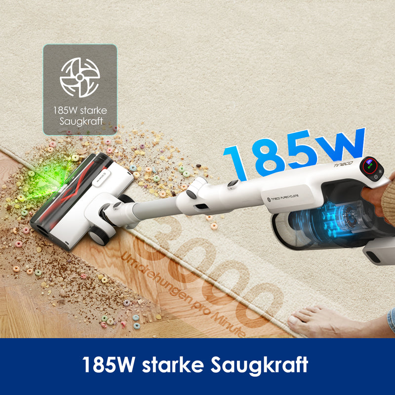 Tineco PURE ONE A50S - 2-in-1-Stabstaubsauger Akku 160 W Weiß
