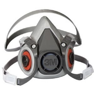 3M Atemschutz Halbmaske ohne Filter Größe: L 6300 (6300L)