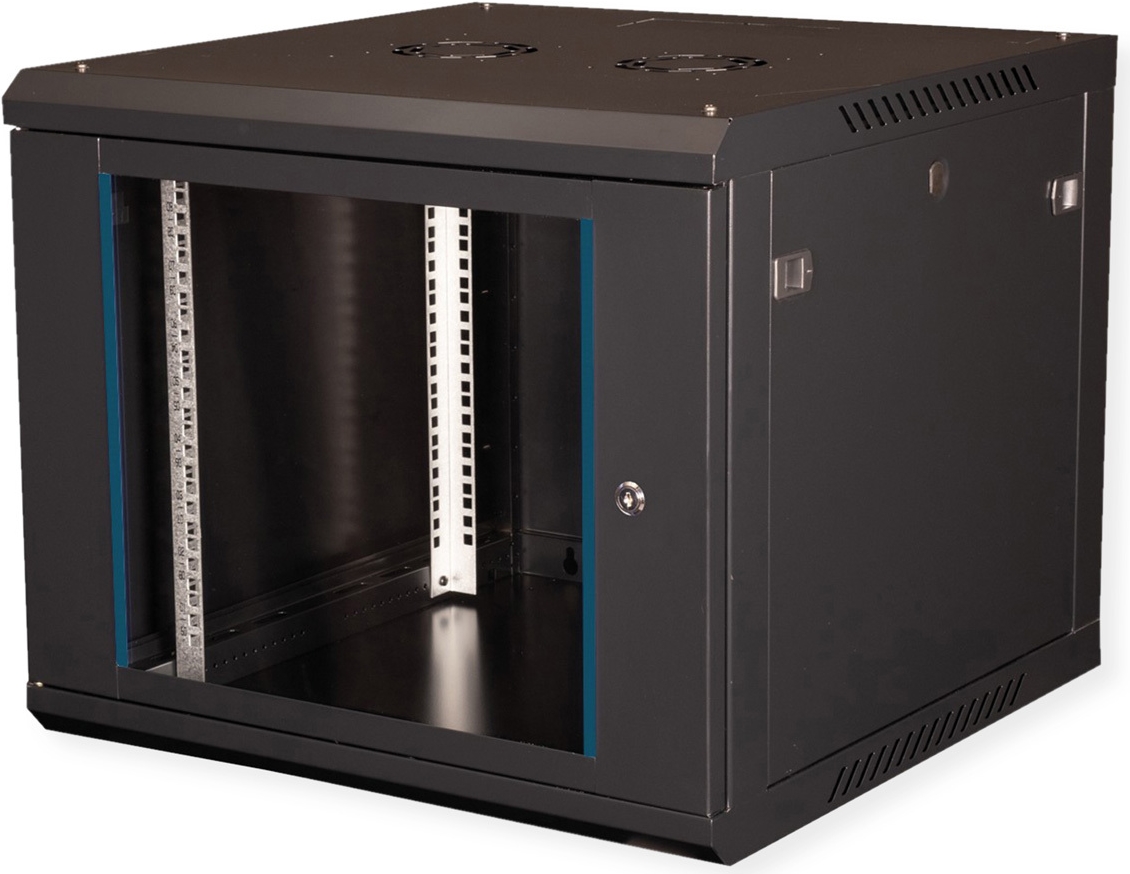 VALUE 19-Zoll Wandgehäuse 600x600mm schwarz Bausatz - Wandgehäuse (26.99.0829)