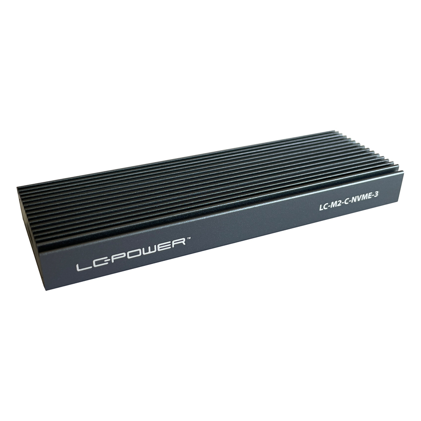 LC-Power LC-M2-C-NVME-3 M.2 SSD-Gehäuse USB-C 3.2 (Gen 2x1) Anthrazit