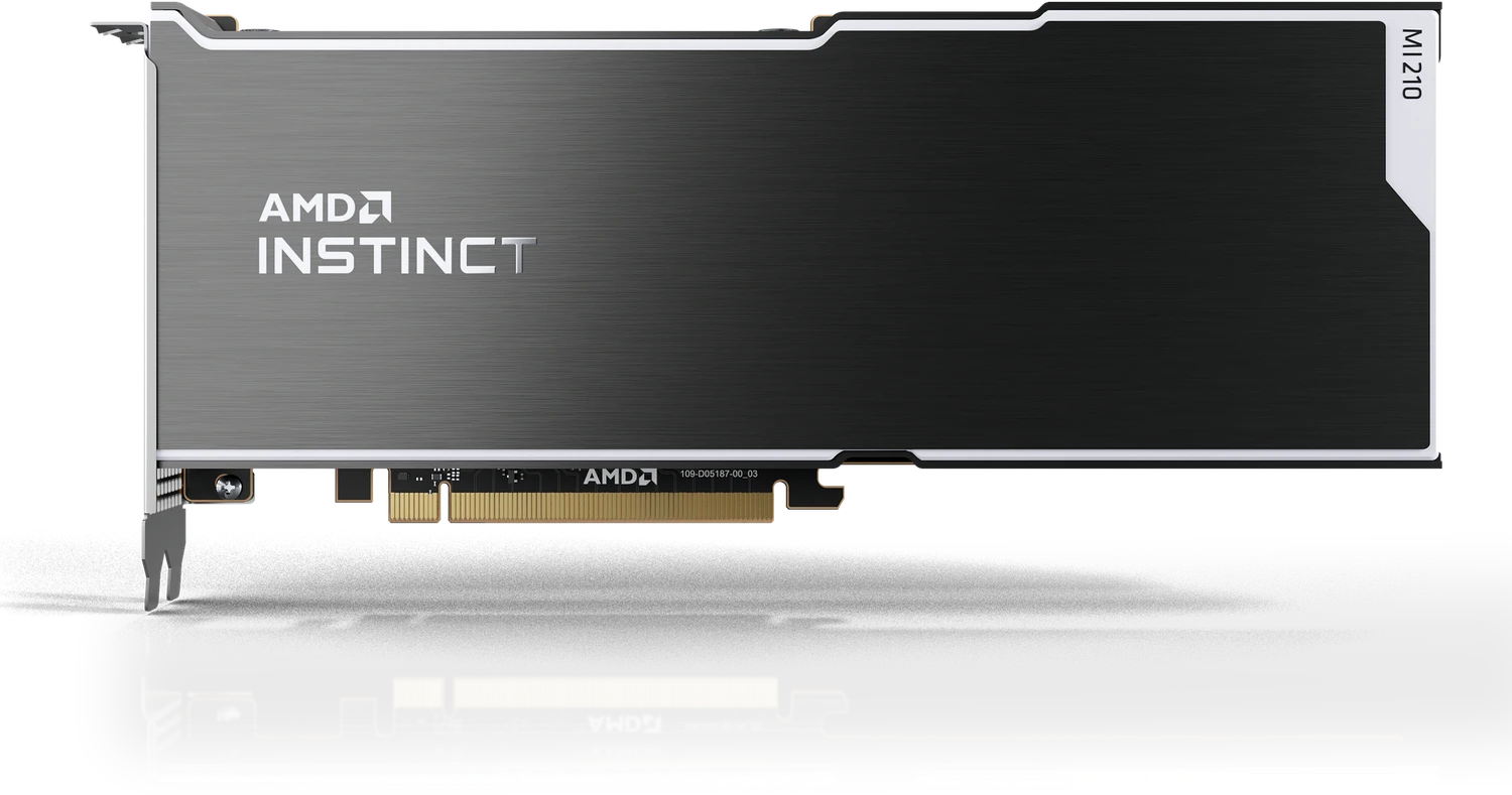 AMD Radeon Instinct MI210 64 GB HBM2e PCIe 4.0 x16 Server-GPU Accelerator (100-300000008H)