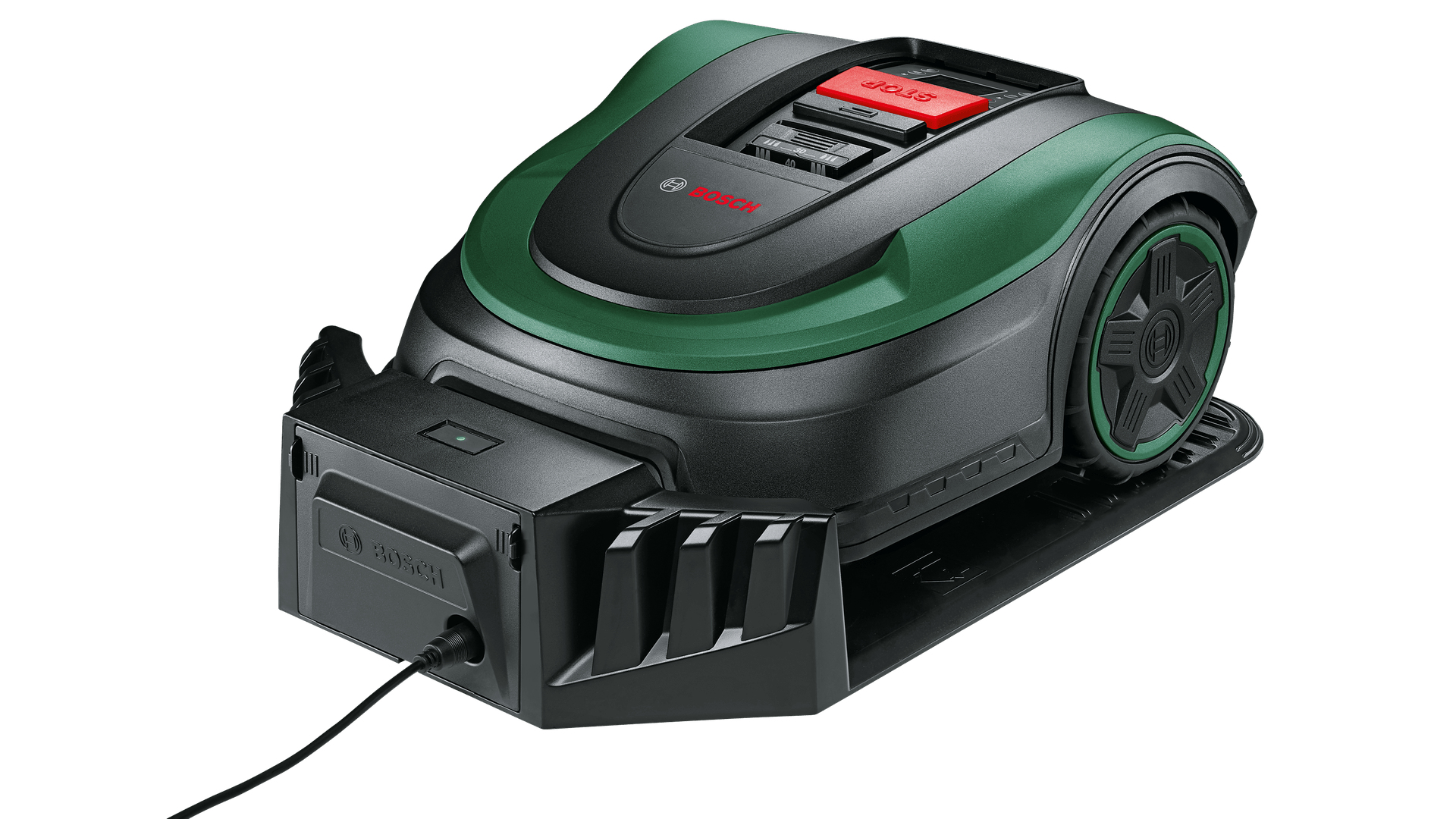 Bosch Indego S 500 Rasenmähroboter 18 V 2.5 Ah 500 m² Schwarz, Grün